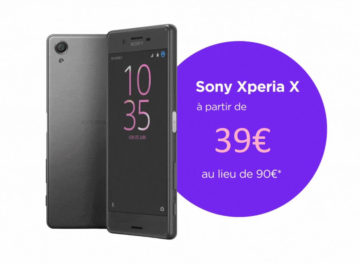 Des smartphones Sony Xperia X à partir de 39€